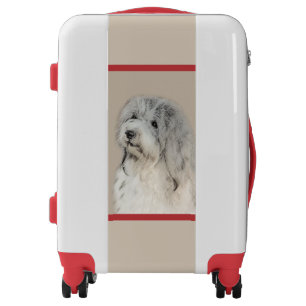 Havanese (Gold Sable) Painting - Original Dog Art Luggage