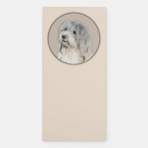 Havanese (Gold Sable) Painting - Original Dog Art Magnetic Notepad