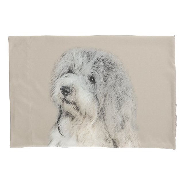 Havanese (Gold Sable) Painting - Original Dog Art Pillow Case (Front)