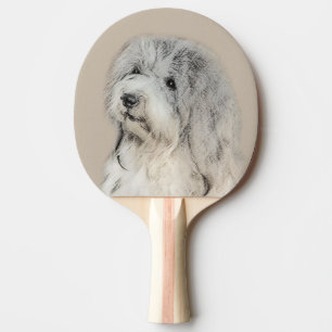 Havanese (Gold Sable) Painting - Original Dog Art Ping Pong Paddle