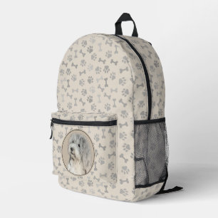 Havanese (Gold Sable) Painting - Original Dog Art Printed Backpack