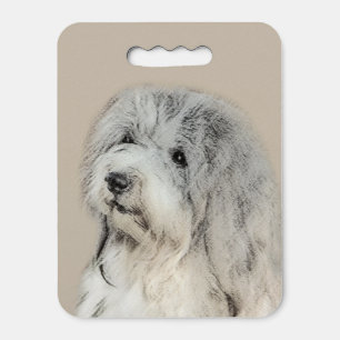 Havanese (Gold Sable) Painting - Original Dog Art Seat Cushion