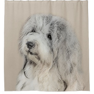 Havanese (Gold Sable) Painting - Original Dog Art Shower Curtain