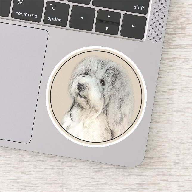 Havanese (Gold Sable) Painting - Original Dog Art Sticker (Detail)