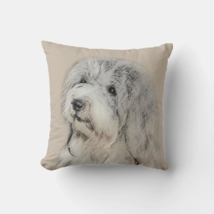 Havanese (Gold Sable) Painting - Original Dog Art Throw Pillow