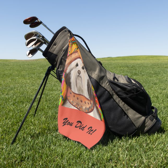 HAVANESE   GOLF TOWEL (Green)