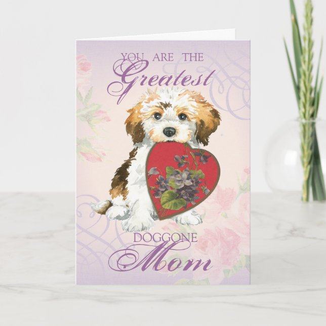 Havanese Heart Mom Card (Front)
