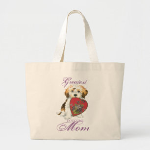 Havanese Heart Mom Large Tote Bag