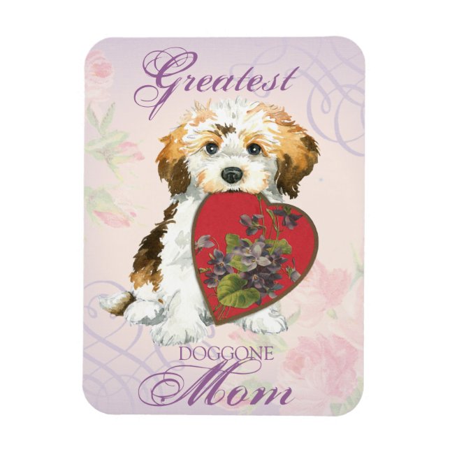 Havanese Heart Mom Magnet (Vertical)