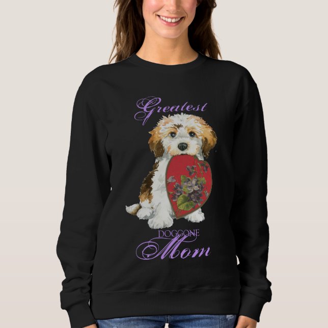 Havanese Heart Mom Sweatshirt (Front)