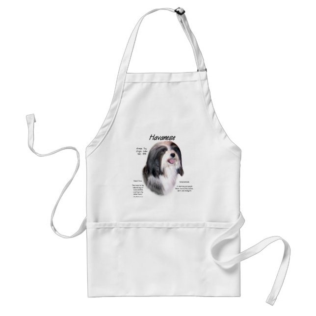 Havanese History Design Adult Apron (Front)
