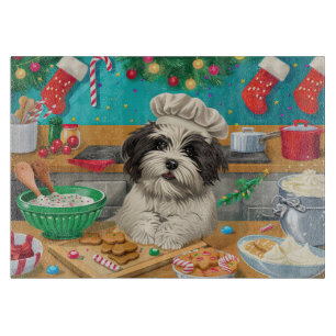 Havanese Holiday Baking: Festive Christmas Cutting Board