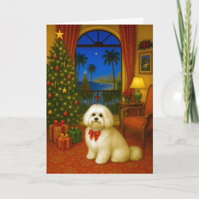 Havanese Holiday Card (Front)