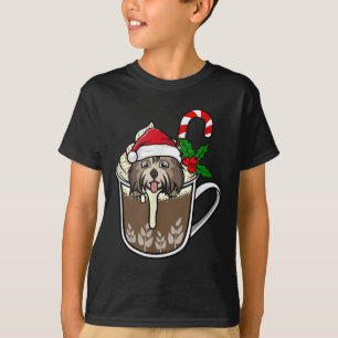 Havanese Is Sitting In Cocoa Hot Chocolate Christm T-Shirt