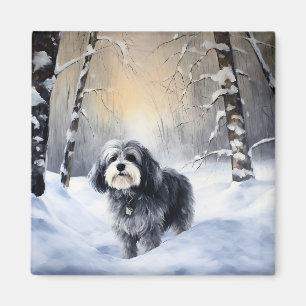 Havanese Let It Snow Christmas Magnet