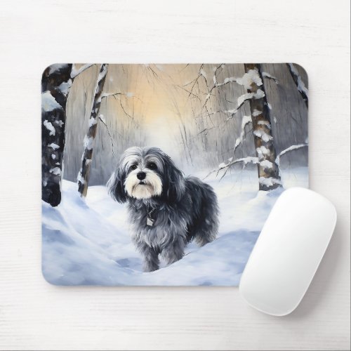 Havanese Let It Snow Christmas Mouse Pad