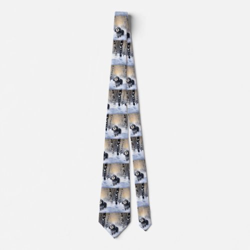 Havanese Let It Snow Christmas Neck Tie