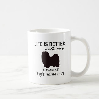 Havanese Life is Better Personalized Coffee Mug