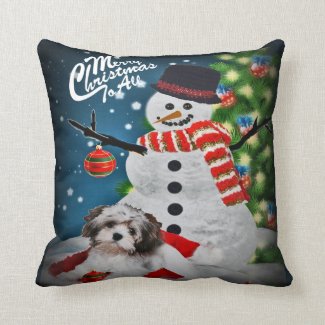 Havanese Merry Christmas To All Pillow