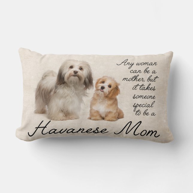 Havanese Mom Pillow (Front)
