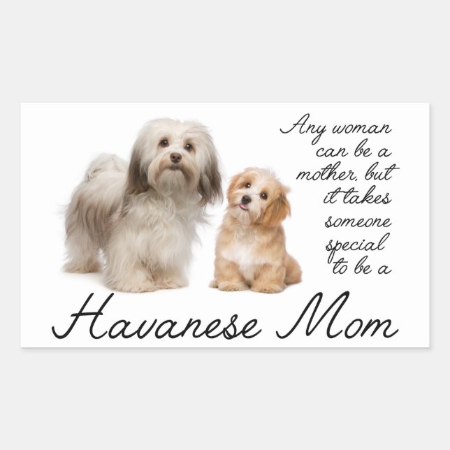 Havanese Mom Stickers (Front)