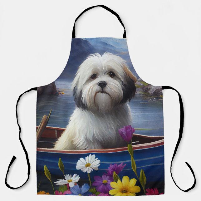 Havanese on a Paddle: A Scenic Adventure Apron (Front)