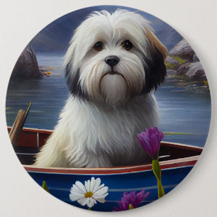 Havanese on a Paddle: A Scenic Adventure Button