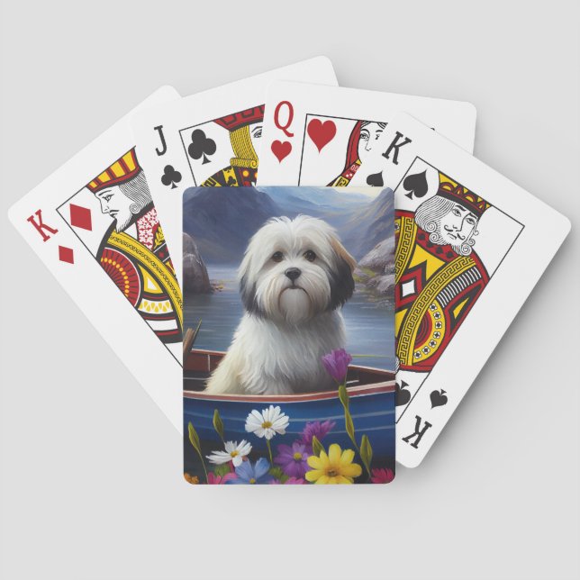Havanese on a Paddle: A Scenic Adventure Poker Cards (Back)
