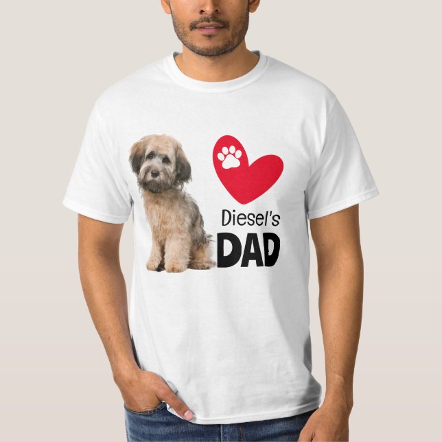 Havanese Personalized Dad T-Shirt (Front)