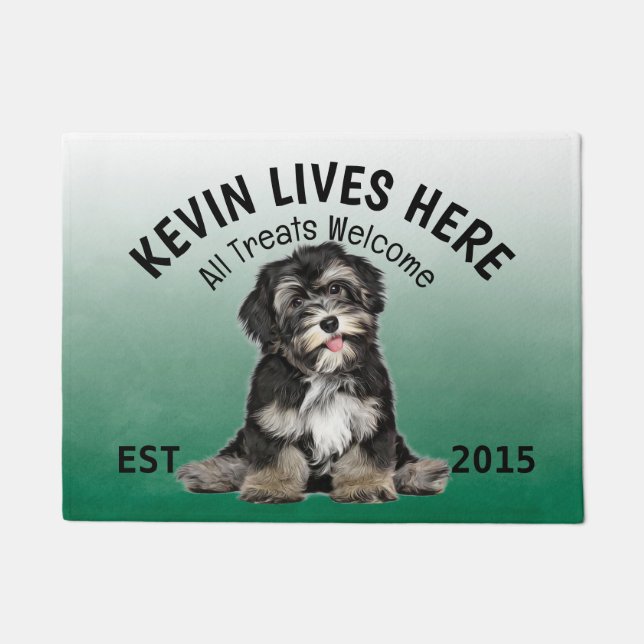 Havanese Personalized Dog Lover  Doormat (Front)