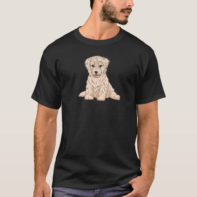 Havanese playful and friendly dog T-Shirt (Front)