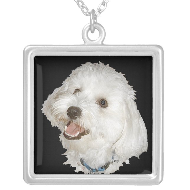 Havanese Portrait Necklace (Front)