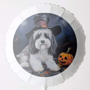 Havanese Pumpkins Halloween Scary Balloon