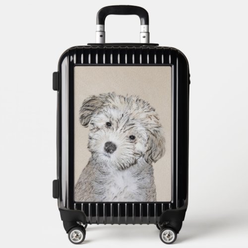 Havanese Puppy Painting _ Cute Original Dog Art Luggage