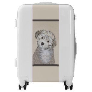 Havanese Puppy Painting - Cute Original Dog Art Luggage
