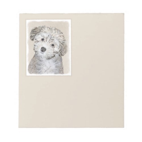 Havanese Puppy Painting _ Cute Original Dog Art Notepad