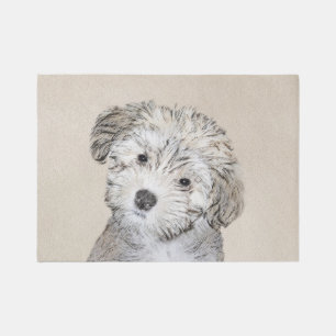 Havanese Puppy Painting - Cute Original Dog Art Rug