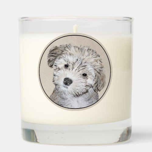 Havanese Puppy Painting _ Cute Original Dog Art Scented Candle