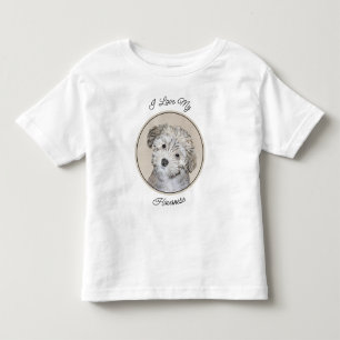 Havanese Puppy Painting - Cute Original Dog Art Toddler T-shirt