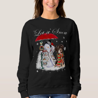 Havanese Santa Dog Christmas Snowman Xmas Pajama Sweatshirt