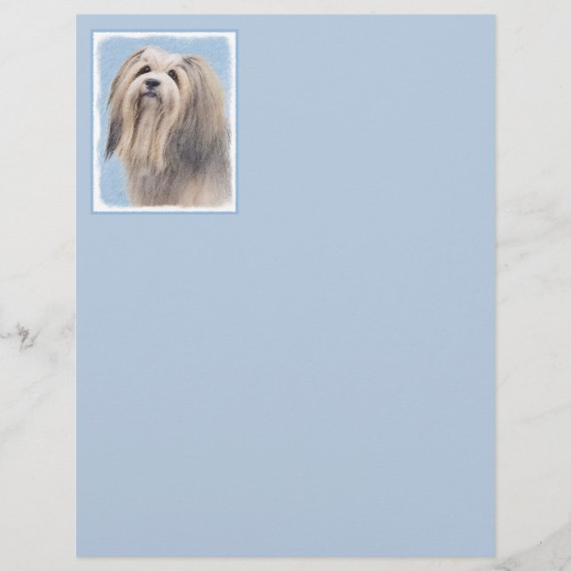 Havanese (Silver) Painting - Cute Original Dog Art (Front)