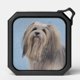 Havanese (Silver) Painting - Cute Original Dog Art Bluetooth Speaker