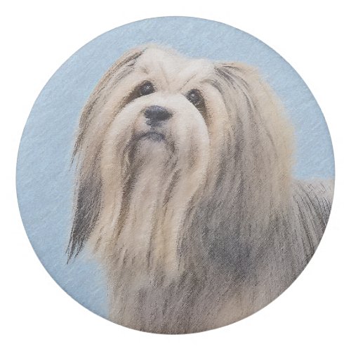 Havanese Silver Painting _ Cute Original Dog Art Eraser