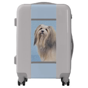Havanese (Silver) Painting - Cute Original Dog Art Luggage