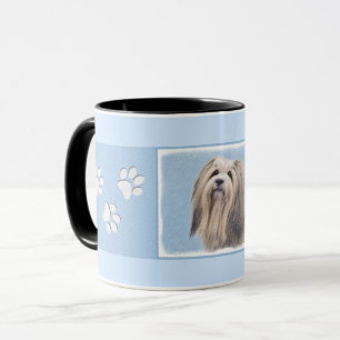 Havanese (Silver) Painting - Cute Original Dog Art Mug