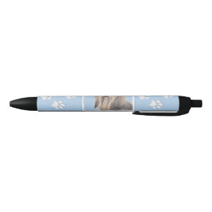 Havanese (Silver) Painting - Cute Original Dog Art Pen