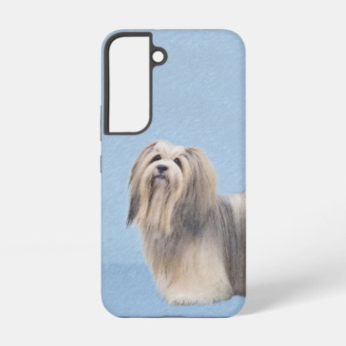 Havanese Silver Painting _ Cute Original Dog Art Samsung Galaxy S22 Case