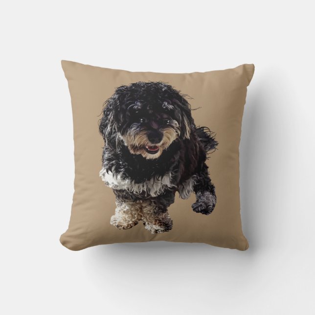 Havanese Throw Pillow (Front)