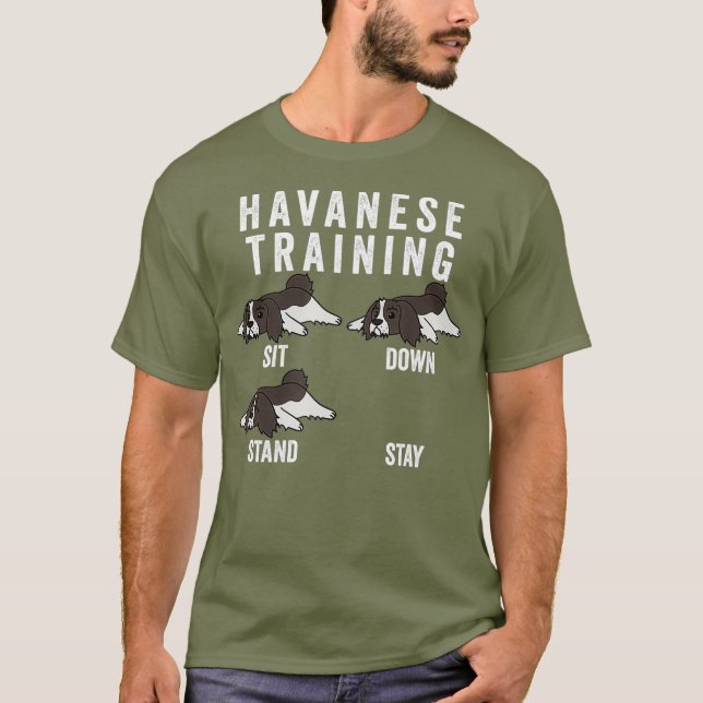 Havanese Training Dog T-Shirt (Front)