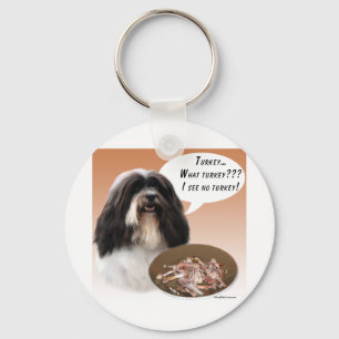 Havanese Turkey Keychain